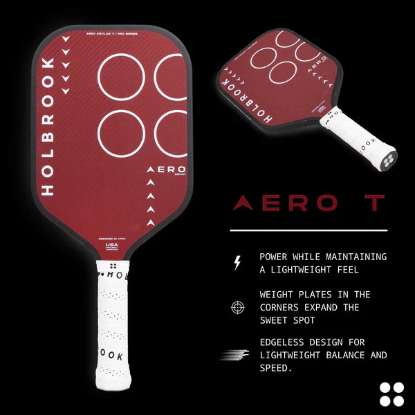 Holbrook Pro Aero Kevlar T 16mm Pickleball Paddle